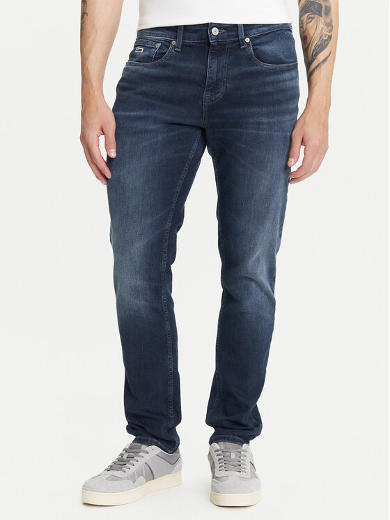 Снимка на Tommy Jeans Дънки Scanton DM0DM21899 Тъмносин Slim Fit