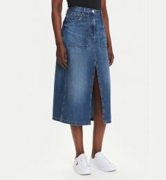 Снимка на Tommy Jeans Дънкова пола Claire DW0DW21070 Тъмносин Regular Fit