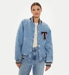 Снимка на Tommy Jeans Дънково яке Letterman DW0DW18202 Син Oversize