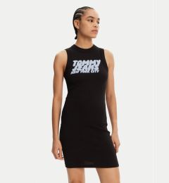 Снимка на Tommy Jeans Ежедневна рокля Bubble DW0DW21351 Черен Slim Fit