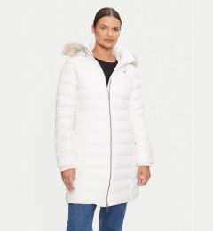 Снимка на Tommy Jeans Зимно палто Essential DW0DW18864 Бял Slim Fit