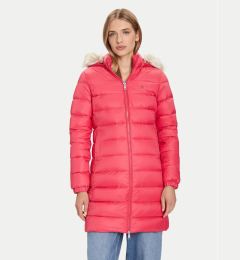 Снимка на Tommy Jeans Зимно палто Essential DW0DW18864 Розов Slim Fit