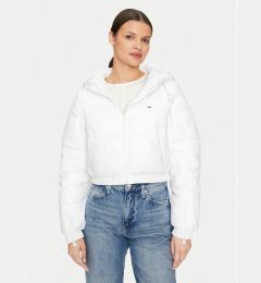 Снимка на Tommy Jeans Зимно яке DW0DW18313 Бял Cropped Fit