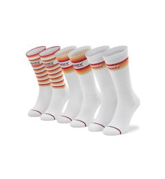 Снимка на Tommy Jeans Комплект 3 чифта дълги чорапи мъжки 701218413 Бял