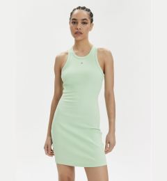 Снимка на Tommy Jeans Лятна рокля Essential DW0DW17406 Зелен Slim Fit