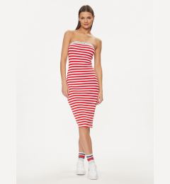 Снимка на Tommy Jeans Лятна рокля Logo Tape DW0DW17922 Червен Slim Fit