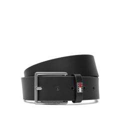 Снимка на Tommy Jeans Мъжки колан Tjm Flag Leather 4.0 AM0AM13416 Черен