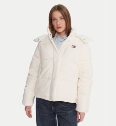 Снимка на Tommy Jeans Пухено яке Alaska DW0DW21623 Екрю Relaxed Fit