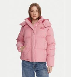 Снимка на Tommy Jeans Пухено яке Alaska DW0DW21623 Розов Relaxed Fit