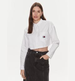 Снимка на Tommy Jeans Риза Badge DW0DW17345 Бял Relaxed Fit