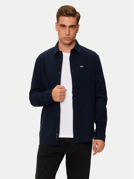 Снимка на Tommy Jeans Риза DM0DM19656 Тъмносин Regular Fit