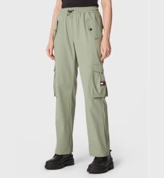Снимка на Tommy Jeans Текстилни панталони Betsy DW0DW14623 Зелен Relaxed Fit