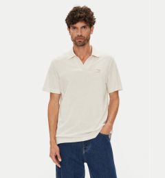 Снимка на Tommy Jeans Тениска с яка и копчета Skipper DM0DM21657 Бежов Regular Fit
