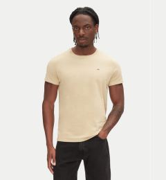 Снимка на Tommy Jeans Тишърт DM0DM04411 Бежов Slim Fit