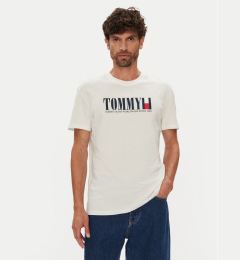 Снимка на Tommy Jeans Тишърт Dna Flag DM0DM21941 Бял Regular Fit