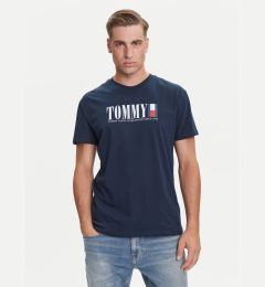 Снимка на Tommy Jeans Тишърт Dna Flag DM0DM21941 Тъмносин Regular Fit