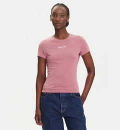Снимка на Tommy Jeans Тишърт Essential DW0DW20913 Розов Slim Fit