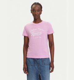 Снимка на Tommy Jeans Тишърт Essential DW0DW21404 Розов Regular Fit