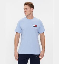 Снимка на Tommy Jeans Тишърт Essential Flag DM0DM18263 Светлосиньо Slim Fit