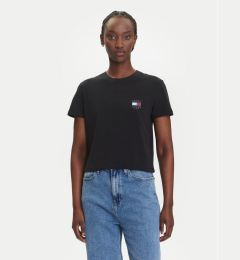 Снимка на Tommy Jeans Тишърт Flag DW0DW21423 Черен Regular Fit