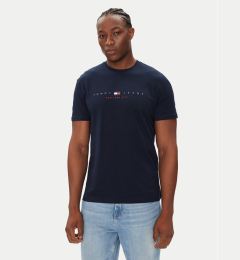 Снимка на Tommy Jeans Тишърт Flag Linear DM0DM21911 Тъмносин Regular Fit