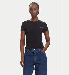 Снимка на Tommy Jeans Тишърт Linear DW0DW21164 Черен Slim Fit