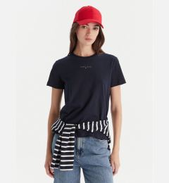 Снимка на Tommy Jeans Тишърт Linear DW0DW21964 Тъмносин Regular Fit