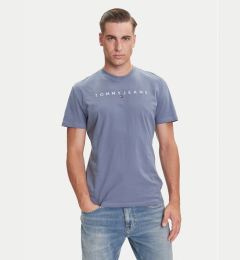 Снимка на Tommy Jeans Тишърт Linear Logo DM0DM20744 Син Regular Fit