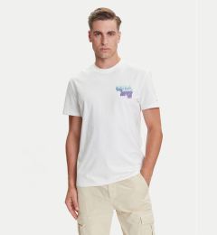 Снимка на Tommy Jeans Тишърт Stack Backprint DM0DM21589 Бял Regular Fit