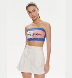 Снимка на Tommy Jeans топ Flag UW0UW05151 Син Slim Fit