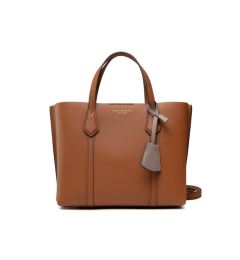 Снимка на Tory Burch Дамска чанта Perry Small Triple-Compartment Tote 81928 Кафяв