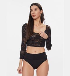 Снимка на Triumph Блуза Smart Deco Crop Top 10215947 Черен Slim Fit