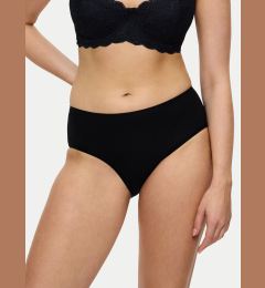 Снимка на Triumph Класически бикини с висока талия Sense Of Cotton 10224970 Черен