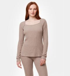 Снимка на Triumph Тениска на пижама Thermal MyWear Top LSL 10216551 Бежов Regular Fit