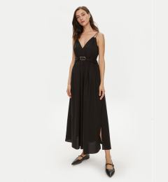 Снимка на TWINSET Лятна рокля 241TT2021 Черен Regular Fit