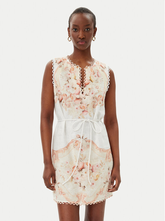 Снимка на TWINSET Лятна рокля 251TT2441 Бежов Regular Fit
