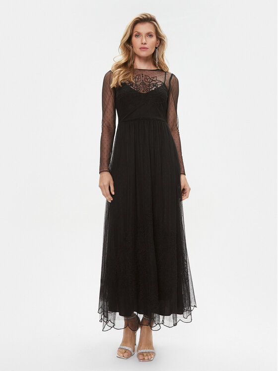 Снимка на TWINSET Официална рокля 232TP2101 Черен Regular Fit