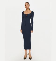 Снимка на TWINSET Плетена рокля 242TP3081 Тъмносин Regular Fit