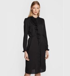 Снимка на TWINSET Рокля тип риза 222TT2422 Черен Regular Fit