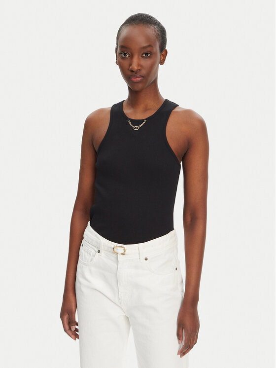 Снимка на TWINSET топ 251TT2400 Черен Slim Fit