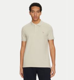 Снимка на U.S. Polo Assn. Тениска с яка и копчета MUP3312 Бежов Regular Fit