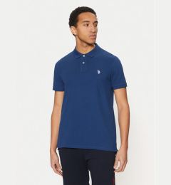 Снимка на U.S. Polo Assn. Тениска с яка и копчета MUP3312 Тъмносин Regular Fit