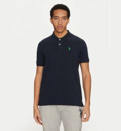 Снимка на U.S. Polo Assn. Тениска с яка и копчета MUP3637 Тъмносин Regular Fit