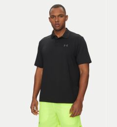 Снимка на Under Armour Тениска с яка и копчета Matchplay 1377374 Черен Loose Fit