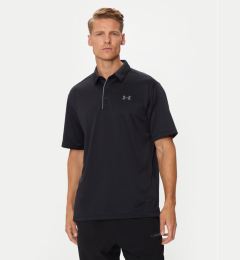 Снимка на Under Armour Тениска с яка и копчета UA Tech 1290140 Черен Loose Fit