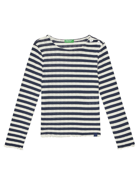 Снимка на United Colors Of Benetton Блуза 33LQC10OM Тъмносин Regular Fit