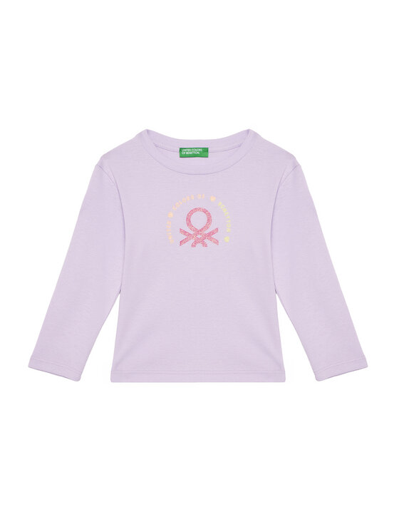Снимка на United Colors Of Benetton Блуза 3I9WG10HV Виолетов Slim Fit