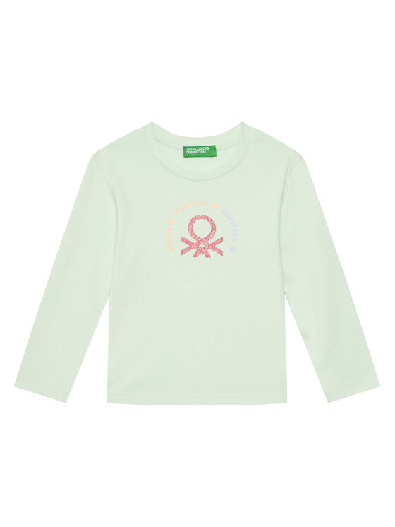 Снимка на United Colors Of Benetton Блуза 3I9WG10HV Зелен Slim Fit