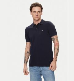 Снимка на United Colors Of Benetton Тениска с яка и копчета 3089J3179 Тъмносин Regular Fit