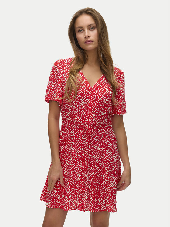Снимка на Vero Moda Лятна рокля Alba 10292845 Червен Regular Fit
